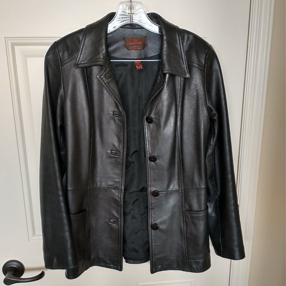 Women's Danier black Italian leather jacket - size S, excellent condition - Picture 2 of 13